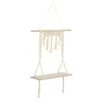 Étagère Murale Macramé En Bois Et Coton 60 X 80 Cm -Deco.fr Soldes Boutique etagere 13450845
