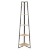 DANGA - Etagère D'Angle Métal Noir Plateau Imitation Bois -Deco.fr Soldes Boutique etagere 13819223