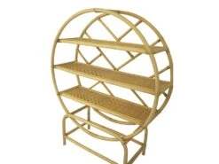 Etagère Avec 3 Tablettes En Rotin Et Bambou - Coloris : Naturel - SETHA -Deco.fr Soldes Boutique etagere 14291191