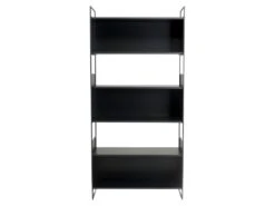 DALY - Étagère 5 Niches 5 Niveaux Noire Piètement Métal -Deco.fr Soldes Boutique etagere 14652799