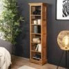 AYAN - Étagère Bibliothèque Marron 45 Cm Bois Teck -Deco.fr Soldes Boutique etagere 14652853