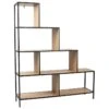ENDIS - Etagère Escalier 5 Niveaux Aspect Bois Et Métal Noir 13 ENDIS - Etagère Escalier 5 Niveaux Aspect Bois Et Métal Noir -Deco.fr Soldes Boutique etagere 17589149