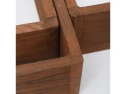 Lot 3 Etagere Biblioteque Carre Bois Sombre Vintage 26x26x9 -Deco.fr Soldes Boutique etagere 18365541