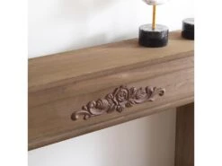 Encadrement Cheminée Decorative Bois Marron Shabby 100x105x21 -Deco.fr Soldes Boutique etagere 18400769