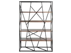 Étagère En Acier Noir Et Bois De Noyer 3103 ANGEL CERDA 10 Étagère En Acier Noir Et Bois De Noyer 3103 ANGEL CERDA -Deco.fr Soldes Boutique etagere 18427603