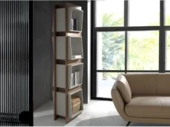 Étagère De Noyer Et Cubes Gris 3027 ANGEL CERDA -Deco.fr Soldes Boutique etagere 18427655