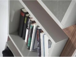 Étagère De Noyer Et Cubes Gris 3027 ANGEL CERDA -Deco.fr Soldes Boutique etagere 18427665