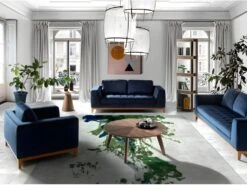 Étagère De Noyer Et Cubes Gris 3027 ANGEL CERDA -Deco.fr Soldes Boutique etagere 18427667