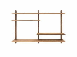 Etagère Modulaire En Bois De Couleur Marron Clair