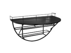 Étagère Murale Métal Bouteilles 68x41 Atmosphera - Noir