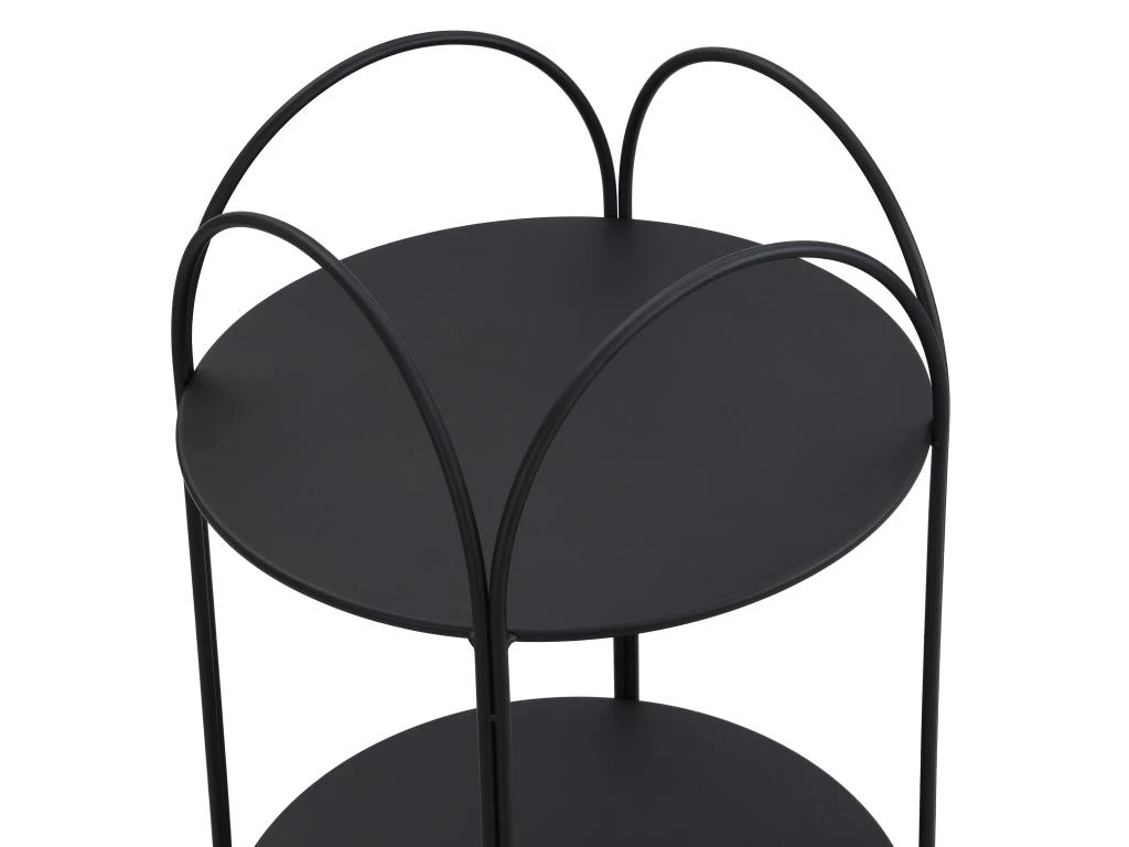 Etagère - 2 Tablettes - Métal - Noir - GRAZIELA 5 Etagère - 2 Tablettes - Métal - Noir - GRAZIELA – Image 5