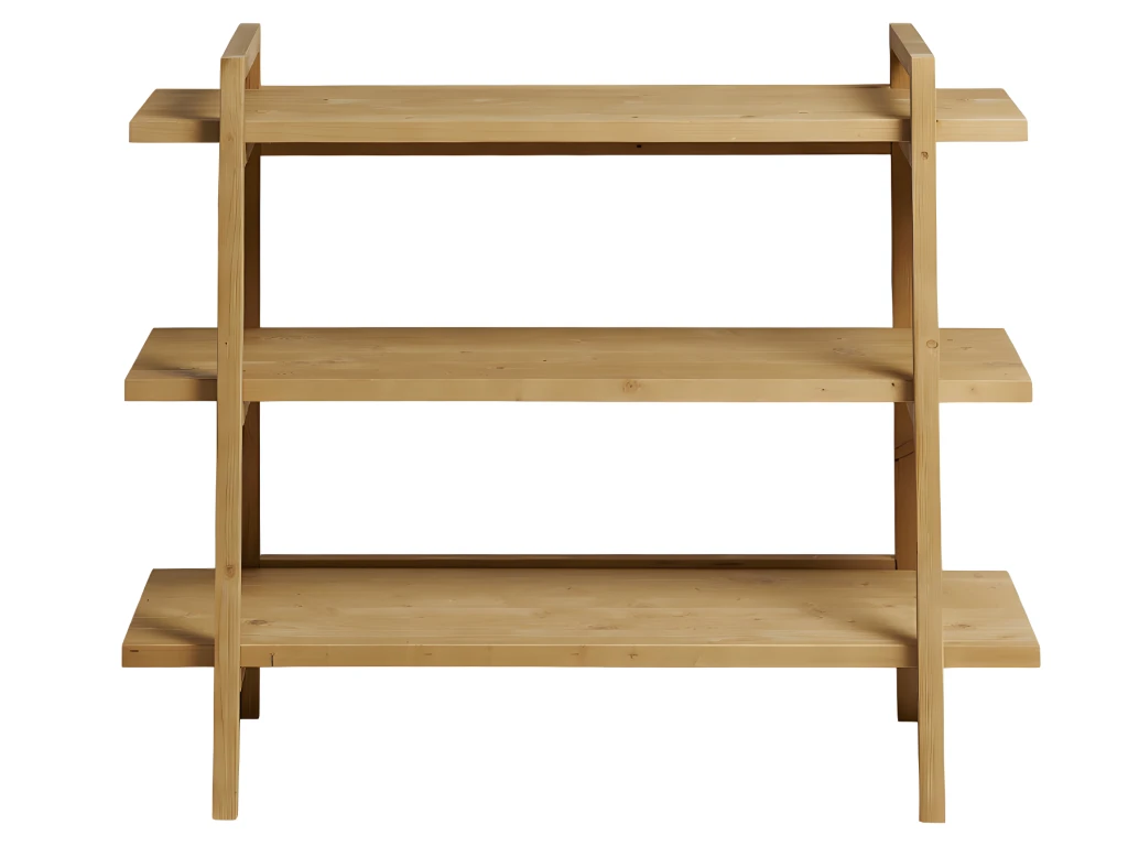 Etagère D’entrée En Bois D’épicéa En Couleur Marron Clair 1 Etagère D’entrée En Bois D’épicéa En Couleur Marron Clair