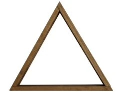 Etagère Triangulaire En Bois D'épicéa De Couleur Marron 40 Cm