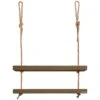 Etagère Suspendue En Bois Couleur Marron 2 étages 70 Cm 20 Etagère Suspendue En Bois Couleur Marron 2 étages 70 Cm -Deco.fr Soldes Boutique etagere 22183029