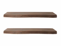 Étagère 2 Pièces En Bois En Couleur Marron 120 Cm