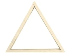 Etagère Triangulaire En Bois D'épicéa Massif De Couleur Beige 40 Cm