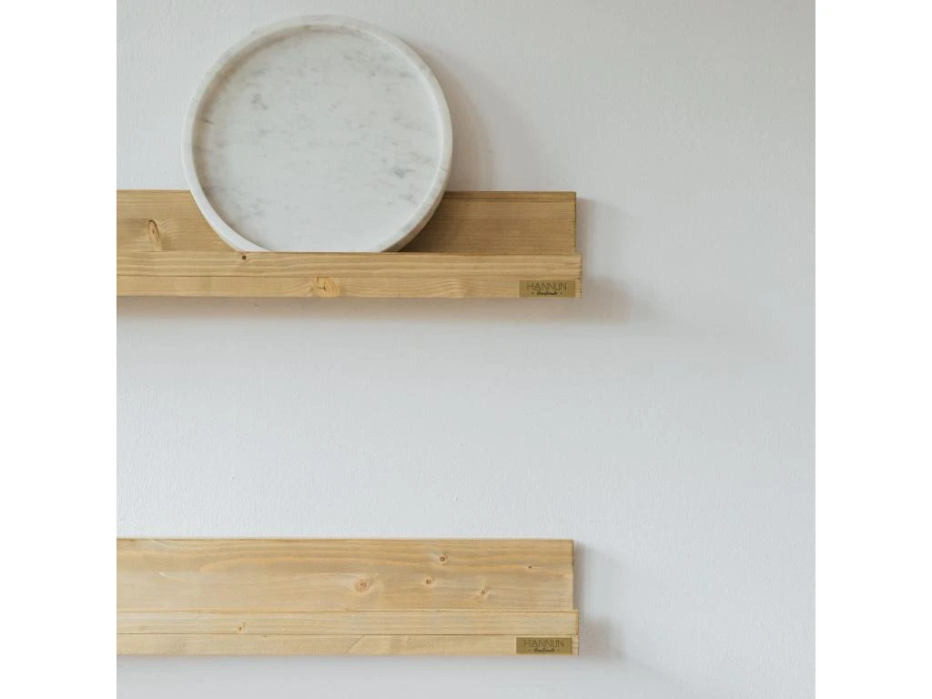 Etagère En Bois De Couleur Naturel 40 Cm 6 Etagère En Bois De Couleur Naturel 40 Cm – Image 6