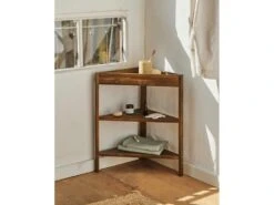 Etagère D'angle En Bois De Couleur Marron Vielli 8 Etagère D'angle En Bois De Couleur Marron Vielli -Deco.fr Soldes Boutique etagere 22183927