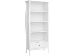 Cher Bibliothèque 4 Tablettes De Rangement Et 1 Tiroir, Blanc.