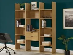 Etagère VASSILI - 5 étagères - Coloris : Chêne 14 Etagère VASSILI - 5 étagères - Coloris : Chêne -Deco.fr Soldes Boutique etagere 449685