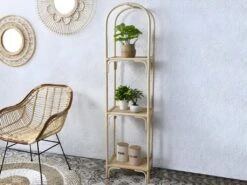 Etagère MAIORI - 3 Tablettes - Rotin - Coloris : Naturel
