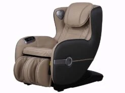 Fauteuil Massant KASOU En Simili Avec LEDs - Système Zéro Gravité - Option Bluetooth - Beige -Deco.fr Soldes Boutique fauteuil massant 377515