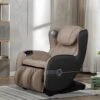 Fauteuil Massant KASOU En Simili Avec LEDs - Système Zéro Gravité - Option Bluetooth - Beige -Deco.fr Soldes Boutique fauteuil massant 377539