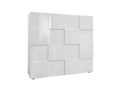 Buffet Haut CALISTO - 2 Portes - Blanc Laqué 11 Buffet Haut CALISTO - 2 Portes - Blanc Laqué -Deco.fr Soldes Boutique fauteuil massant 423623