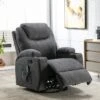 Fauteuil Massant SILVANO En Tissu - Gris