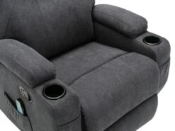 Fauteuil Massant SILVANO En Tissu - Gris 16 Fauteuil Massant SILVANO En Tissu - Gris -Deco.fr Soldes Boutique fauteuil massant 438801