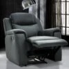 Fauteuil Relax EVASION En Cuir - Gris 20 Fauteuil Relax EVASION En Cuir - Gris -Deco.fr Soldes Boutique fauteuil relax 232353