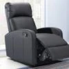 Fauteuil Relax En Simili ISAO - Noir 11 Fauteuil Relax En Simili ISAO - Noir -Deco.fr Soldes Boutique fauteuil relax 299239