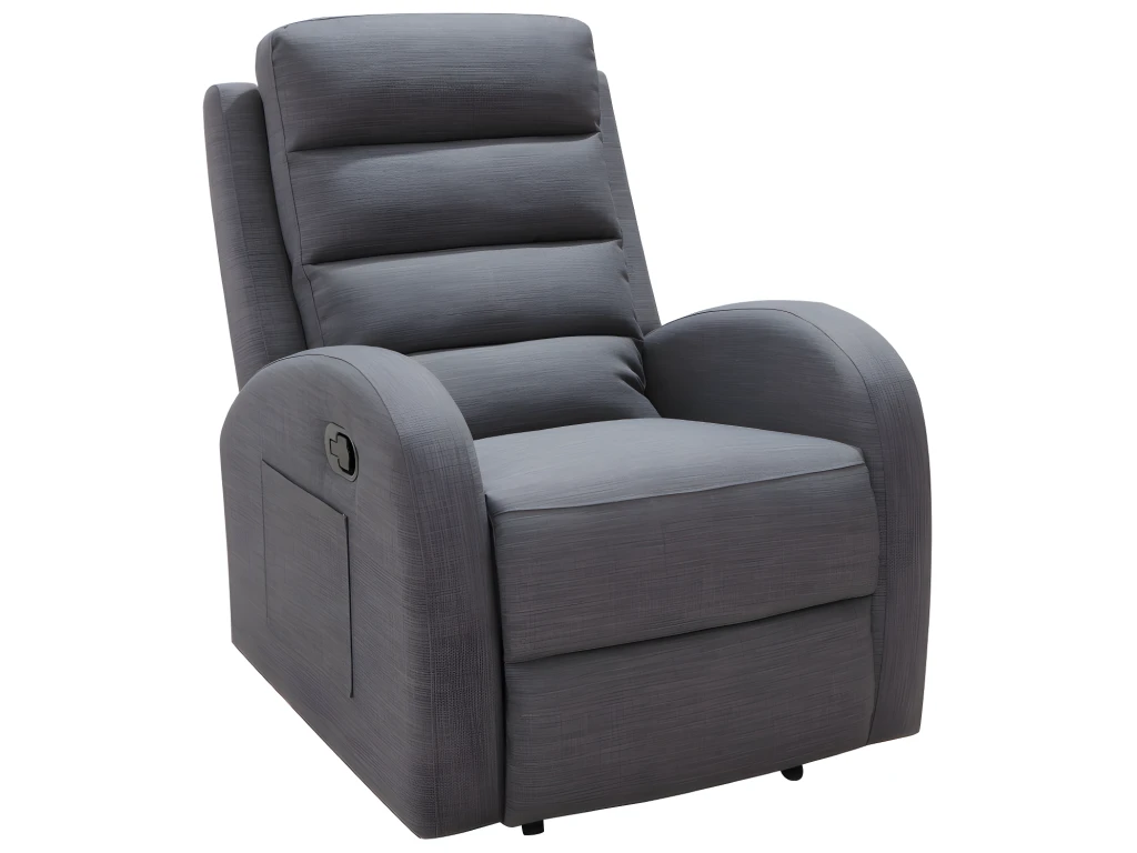 Fauteuil Relax En Tissu GIORGIA - Gris 4 Fauteuil Relax En Tissu GIORGIA - Gris – Image 4