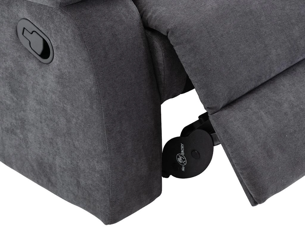 Fauteuil Relax En Tissu TOLZANO - Anthracite 7 Fauteuil Relax En Tissu TOLZANO - Anthracite – Image 7