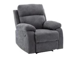 Fauteuil Relax En Tissu TOLZANO - Anthracite 10 Fauteuil Relax En Tissu TOLZANO - Anthracite -Deco.fr Soldes Boutique fauteuil relax 378979