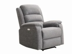 Fauteuil Relax électrique En Tissu Anthracite NEVERS -Deco.fr Soldes Boutique fauteuil relax 385391