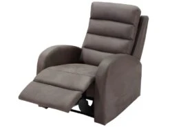 Fauteuil Relax En Tissu GIORGIA - Marron -Deco.fr Soldes Boutique fauteuil relax 391853