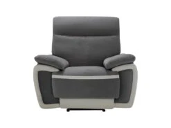 Fauteuil Relax électrique En Velours METTI - Gris Et Bandes écru 9 Fauteuil Relax électrique En Velours METTI - Gris Et Bandes écru -Deco.fr Soldes Boutique fauteuil relax 397509