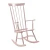 JESSIE - Chaise à Bascule En Bois Massif Laqué Rose -Deco.fr Soldes Boutique fauteuil 10555751