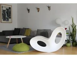 VOIDO - Fauteuil In And Out Blanc Satin -Deco.fr Soldes Boutique fauteuil 10562131