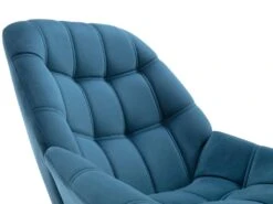 Fauteuil En Velours Bleu Canard LUOSTO -Deco.fr Soldes Boutique fauteuil 10593259