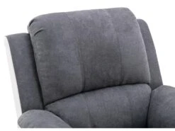 Fauteuil Relax En Microfibre Et Simili Gris Et Blanc BRODY 10 Fauteuil Relax En Microfibre Et Simili Gris Et Blanc BRODY -Deco.fr Soldes Boutique fauteuil 10678707
