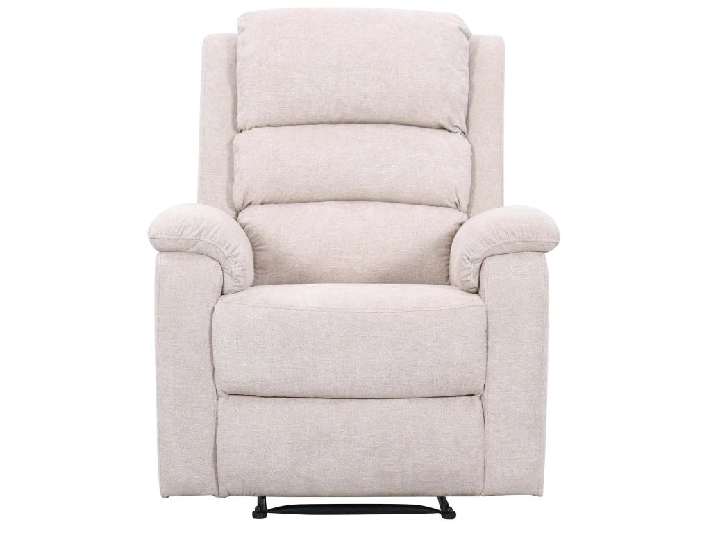 Fauteuil Relax électrique En Tissu Beige NEVERS 2 Fauteuil Relax électrique En Tissu Beige NEVERS – Image 2