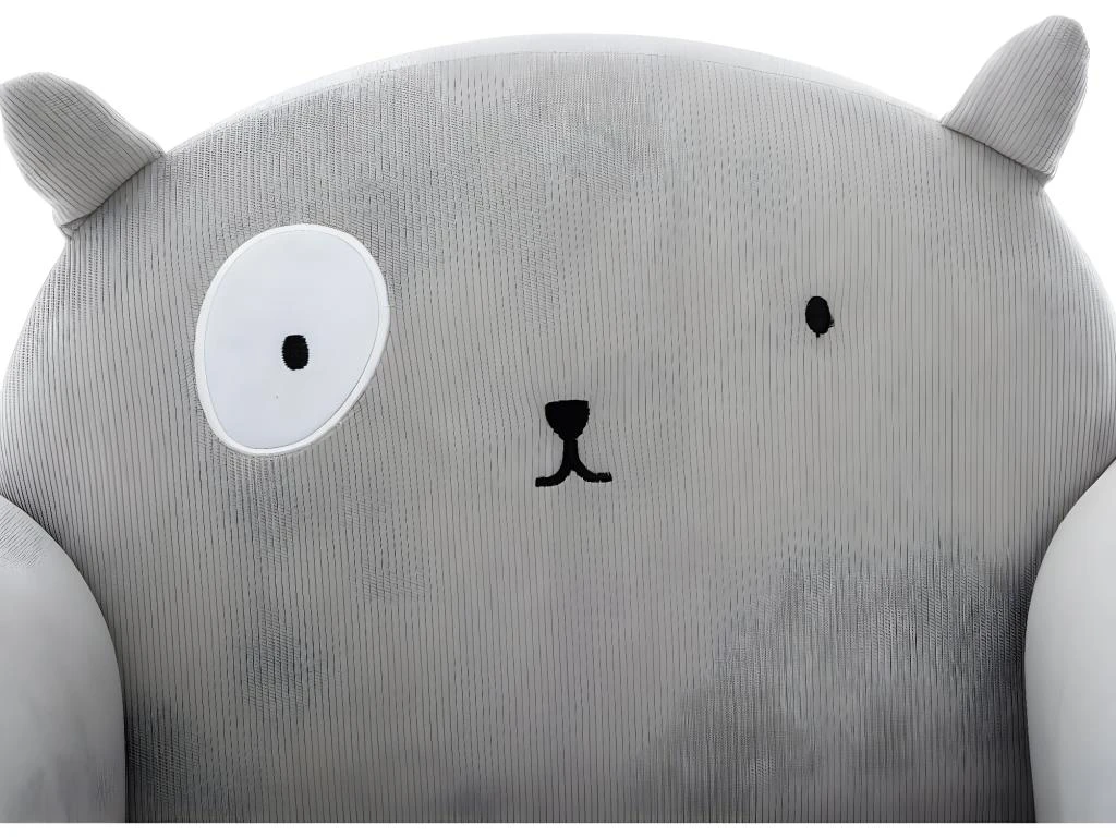 Fauteuil Pour Enfant Gris Oreilles De Chat 2 Fauteuil Pour Enfant Gris Oreilles De Chat – Image 2