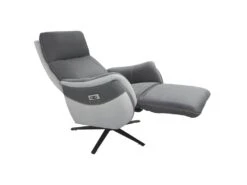 Fauteuil Pivotant Relax électrique Gris - PLICY -Deco.fr Soldes Boutique fauteuil 11122375