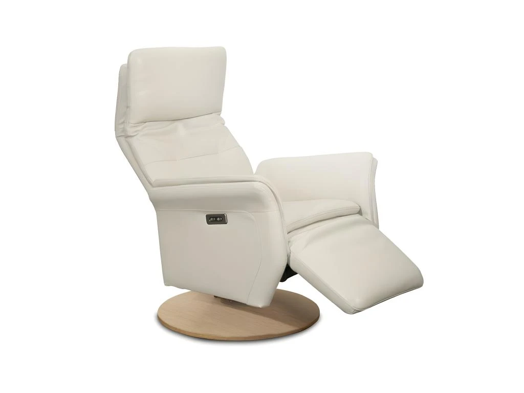 Fauteuil De Relaxation Cuir Mastic - FLORA 1 Fauteuil De Relaxation Cuir Mastic - FLORA