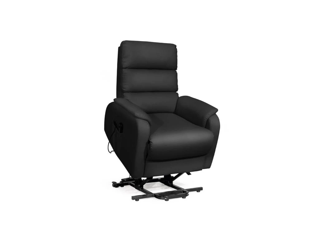 Fauteuil Relax Releveur Simili Cuir Noir - VERSO 1 Fauteuil Relax Releveur Simili Cuir Noir - VERSO