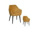 Duo De Fauteuils Jaune/Bois - KIS -Deco.fr Soldes Boutique fauteuil 11124907