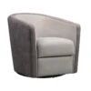 Fauteuil Cabriolet Pivotant Mastic/Brun Taupé - JACQUES -Deco.fr Soldes Boutique fauteuil 11127599