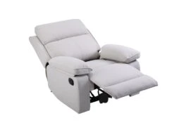 Fauteuil Relax En Tissu Beige LANA -Deco.fr Soldes Boutique fauteuil 11344953